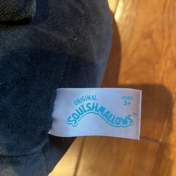 Squishmallows grey black pink ears Stuffed  Animal - Picture 3 of 9